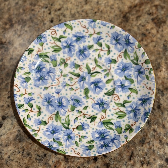 Ainsley China Two's Company chintz stacking teapot cup and saucer vintage 1980s - Picture 5 of 5